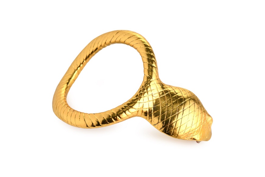 Ерекційне кільце з головою кобри Master Series: Cobra King Golden Cock Ring , SO8799 SO8799 фото