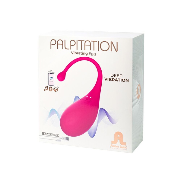 Смарт-виброяйцо Adrien Lastic Palpitation Pink с глубокой вибрацией SO4866 SO4866 фото