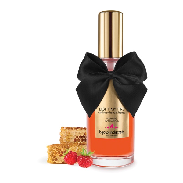 Розігрівальна олія Bijoux Indiscrets Light my Fire – Wild Strawberry&Honey , SO5937 SO5937 фото