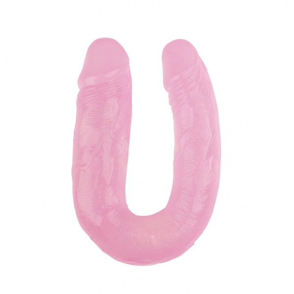 Фаллоимитатор двойной Chisa Hi-Rubber 14 Pink , CH41676