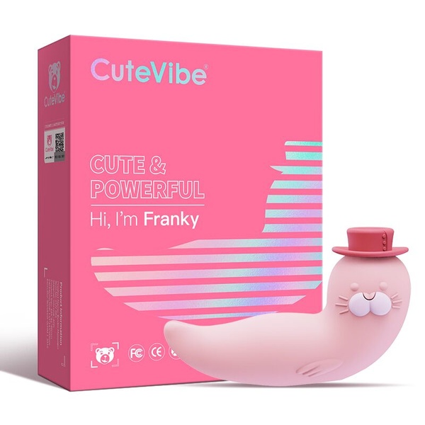 Вакуумний вібратор CuteVibe Franky Pink , SO6548 SO6548 фото