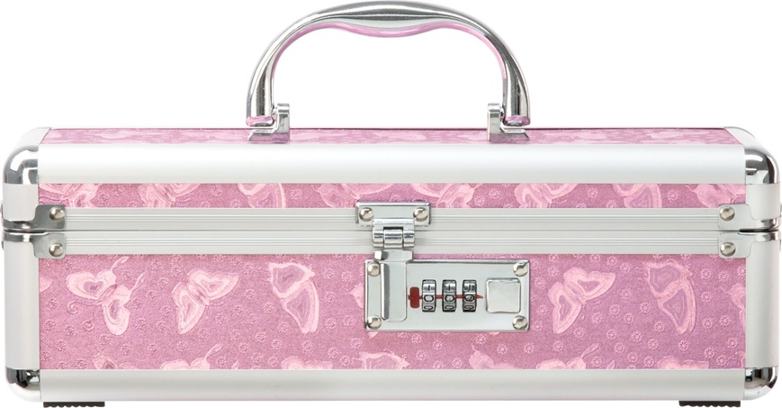 Кейс для зберігання секс-іграшок BMS Factory - The Toy Chest Lokable Vibrator Case Pink з кодовим за Розовый SO5563 SO5563 фото