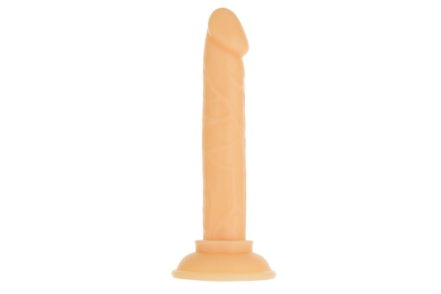 Фалоімітатор ADDICTION Tino 5.25″ Silicone Dildo, присоска, діаметр 1,9 см, віброкуля в подарунок Тілесний, SO7754 SO7754 фото