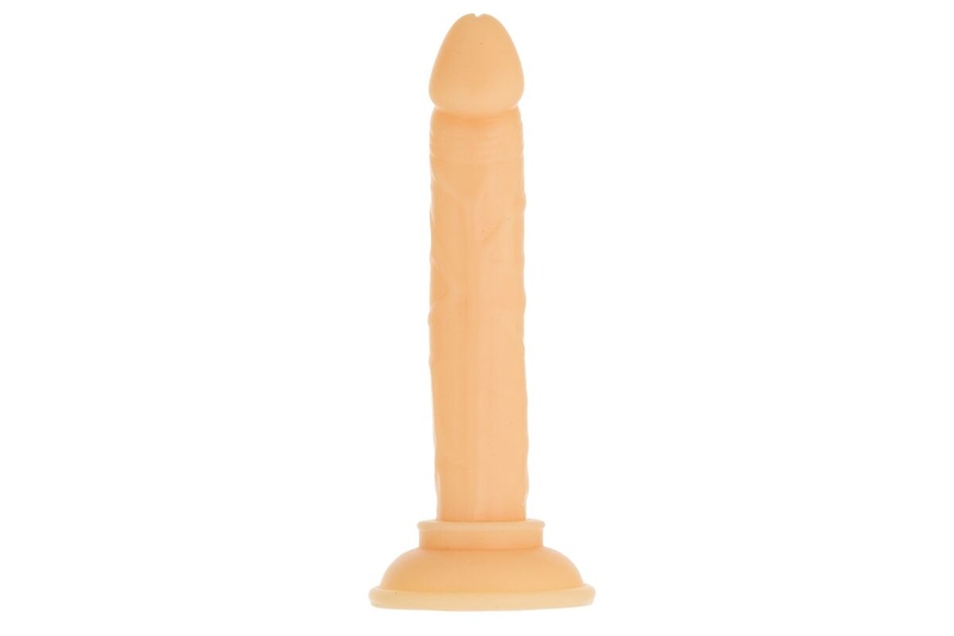 Фаллоимитатор ADDICTION Tino 5.25″ Silicone Dildo, присоска, диаметр 1,9 см, вибропуля в подарок Телесный SO7754 SO7754 фото