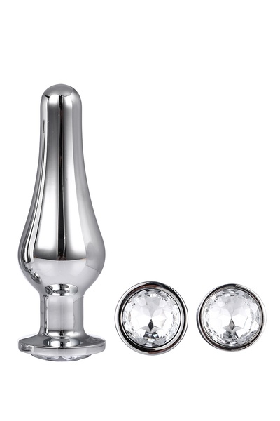 Набор анальных пробок конической формы Dream Toys GLEAMING LOVE PLEASURE SET SILVER , DT21874