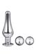 DT21874 набір анальних пробок конічної форми Dream Toys GLEAMING LOVE PLEASURE SET SILVER , DT21874