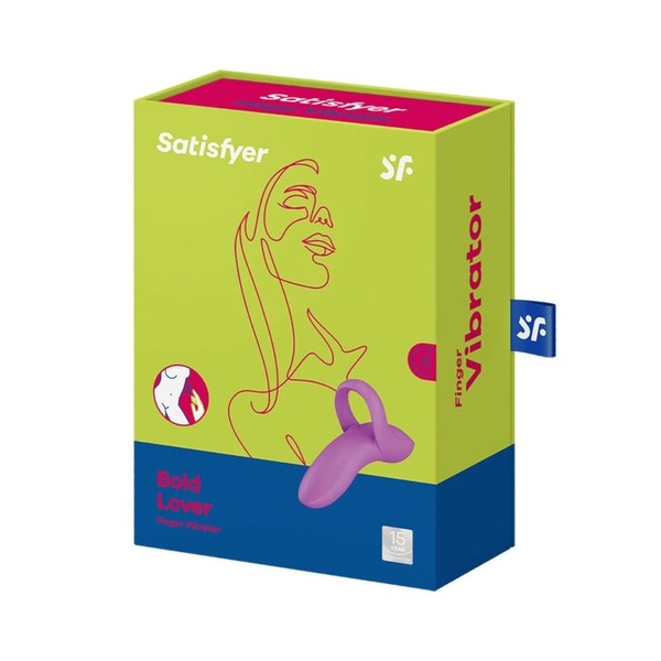 Вібратор на палець Satisfyer Bold Lover Dark Pink, гнучкий , SO6720 SO6720 фото