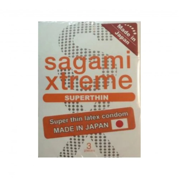 Супертонкі презервативи латексні Sagami Xtreme Superthhin 3 шт, 11878 11878 фото