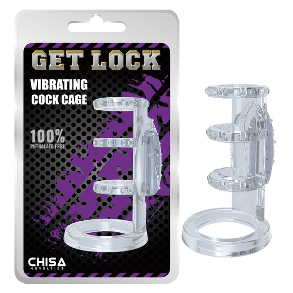 Насадка с вибрацией Chisa Get Lock Vibrating Cock Cage , CH13035