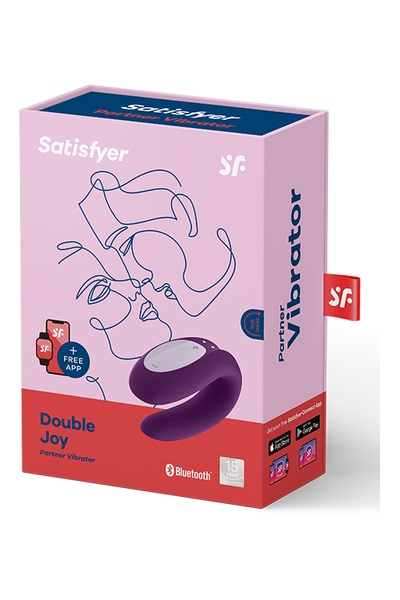 Вибромассажер для пар SATISFYER DOUBLE JOY PURPLE , T360119