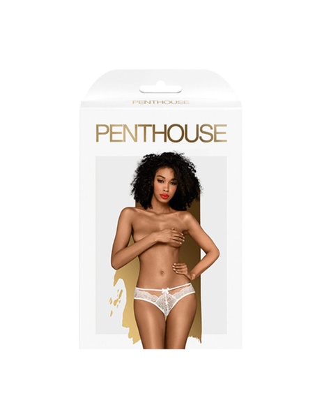 Сексуальні трусики Penthouse Adore me white (S/M) , P4017532