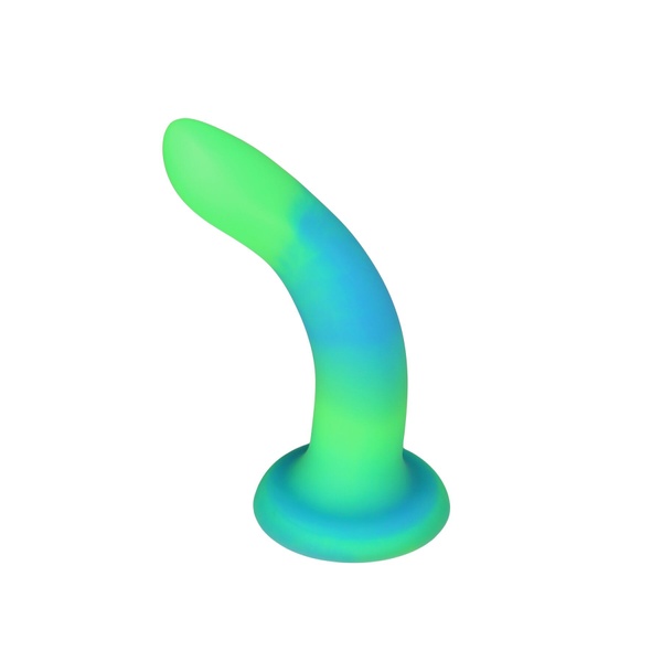 Фалоімітатор, що світиться в темряві, ADDICTION Rave 8″, Glow in the Dark Dildo Blue Green, 20,3 см , SO6849 SO6849 фото