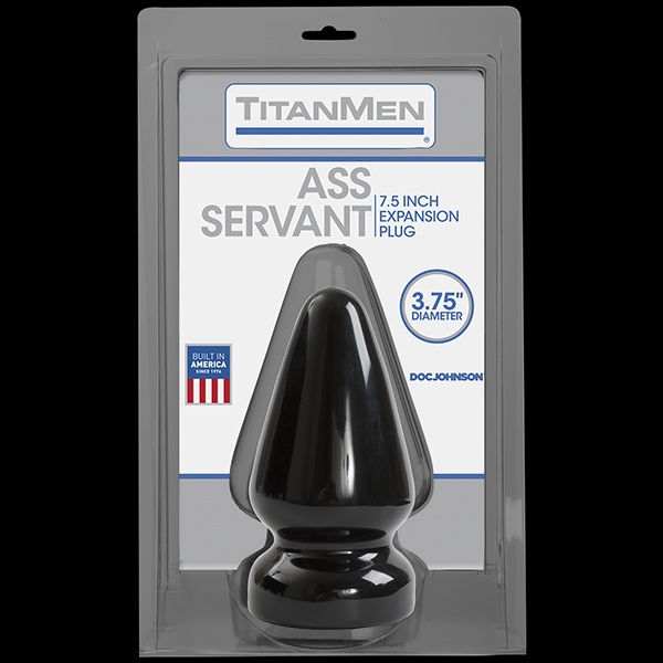 Пробка для фістингу Doc Johnson Titanmen Tools - Butt Plug 3.75 Inch Ass Servant, діаметр 9,4см Чорний, SO2811 SO2811 фото