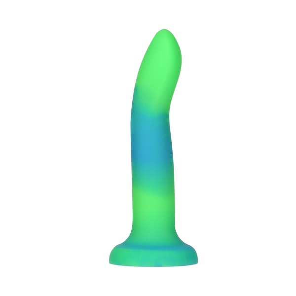 Фалоімітатор, що світиться в темряві, ADDICTION Rave 8″, Glow in the Dark Dildo Blue Green, 20,3 см , SO6849 SO6849 фото