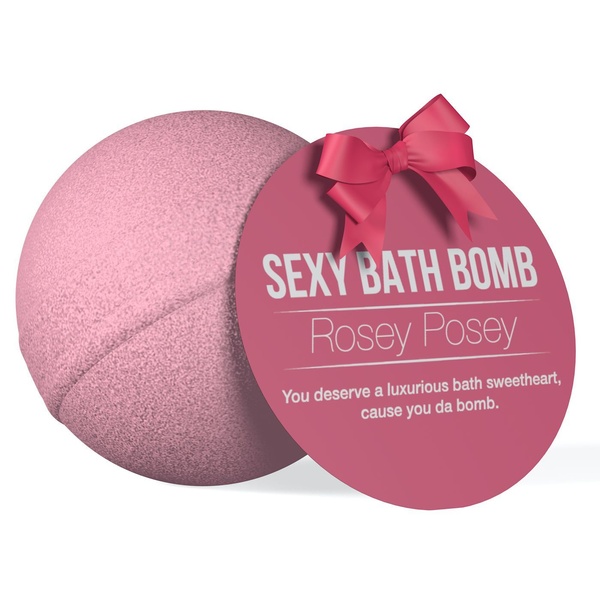 Супербомбочка для ванни Dona Bath Bomb — Rosey Posey (128 г), приємний аромат троянди LMOSO1833 фото