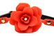 Силіконовий кляп з трояндою Master Series: Blossom Silicone Rose Gag – Red , SO8801 SO8801 фото 3