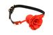 Силіконовий кляп з трояндою Master Series: Blossom Silicone Rose Gag – Red , SO8801 SO8801 фото 1