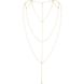 Цепочка для спины Bijoux Indiscrets Magnifique Back and Cleavage Chain - Gold, украшение для тела , В0266