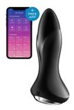 Анальна смарт-вібропробка із перлинним масажем Satisfyer Rotator Plug 1+ Black , SO6278 SO6278 фото