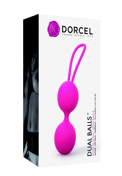 Вагінальні кульки Dorcel Dual Balls Magenta, діаметр 3,6см, вага 55гр Рожевий, SO2699 SO2699 фото