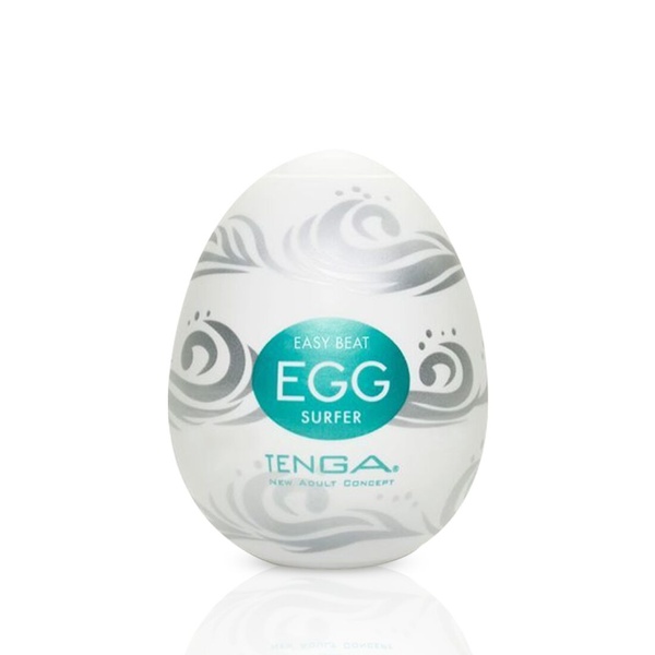 Мастурбатор-яйце Tenga Egg Surfer (серфер) Білий, E24242 E24242 фото