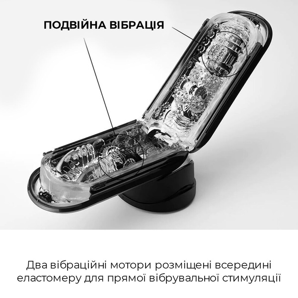 Вібромастурбатор Tenga Flip Zero Electronic Vibration Black, змінна інтенсивність, розкладний Чорний, SO2445 SO2445 фото