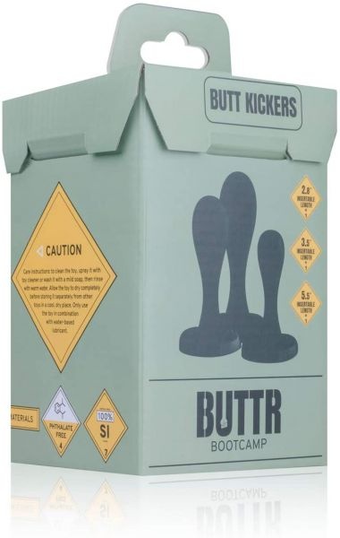 Набор анальных пробок BUTTR Butt Kickers Butt Plug Training Set , 810396