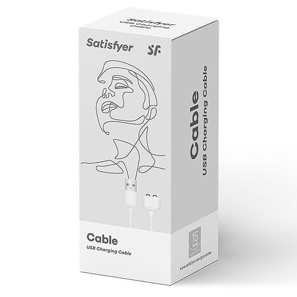 Зарядка (запасной кабель) для игрушек Satisfyer USB charging cable White Белый SO2868 SO2868 фото