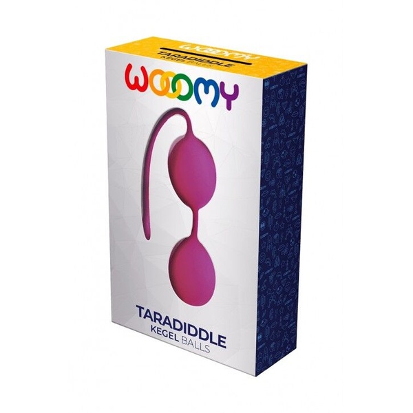 Вагінальні кульки Wooomy Taradiddle Kegel Ball, діаметр 3,5 см, маса 54 г Рожевий, SO7413 SO7413 фото