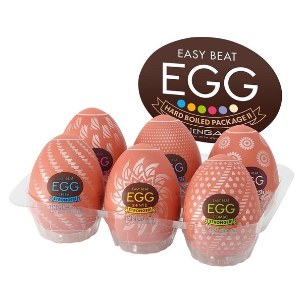 Набір мастурбаторів-яєць Tenga Egg Hard Boilded II Pack (6 яєць) , SO9804 SO9804 фото