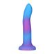 Светящийся в темноте фаллоимитатор ADDICTION Rave 8″ Glow in the Dark Dildo Blue Purple, 20,3 см SO6851 SO6851 фото 1