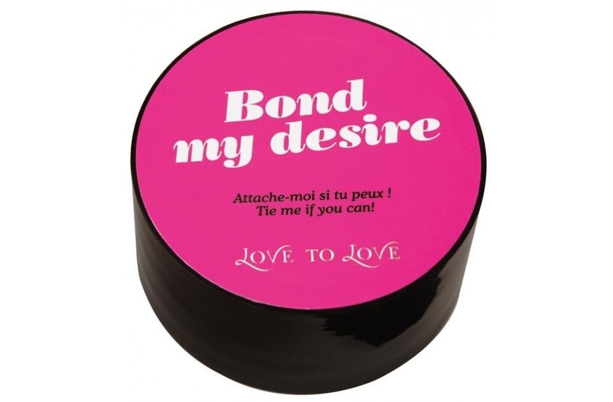 Скотч для бондажа Love To Love BOND MY DESIRE (15м) Черный, не липнет к коже и волоскам Черный SO1400 SO1400 фото