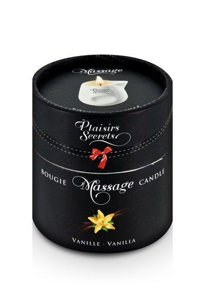 Массажная свеча Plaisirs Secrets Vanilla (80 мл) подарочная упаковка, керамический сосуд SO1844 SO1844 фото