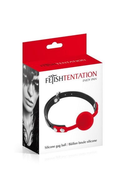 Класичний кляп з силіконовою кулькою Fetish Tentation Silicone Gag Ball , SO3734 SO3734 фото