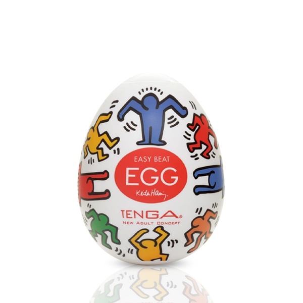 Мастурбатор-яйцо Tenga Keith Haring Egg Dance Прозрачный SO1702 SO1702 фото