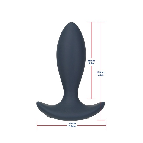 Анальна пробка з пульсацією Lux Active – Throb – 4.5" Anal Pulsating Massager, пульт ДК , SO5571 SO5571 фото