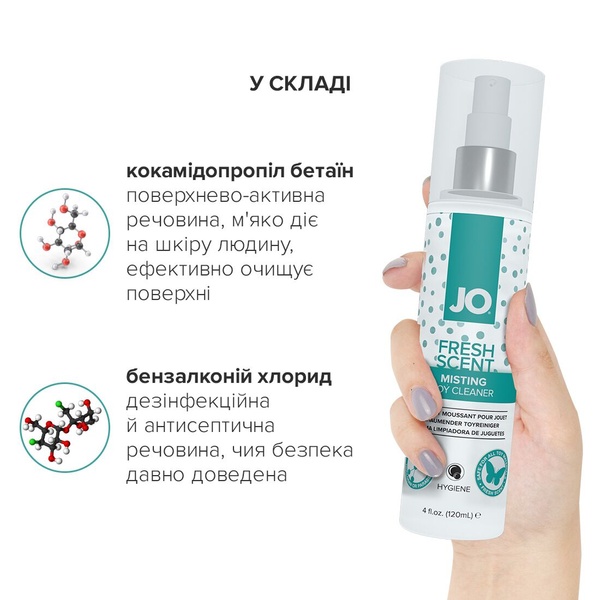 Чистящее средство System JO Fresh Scent Misting Toy Cleaner (120 мл) с ароматом свежести SO2447 SO2447 фото