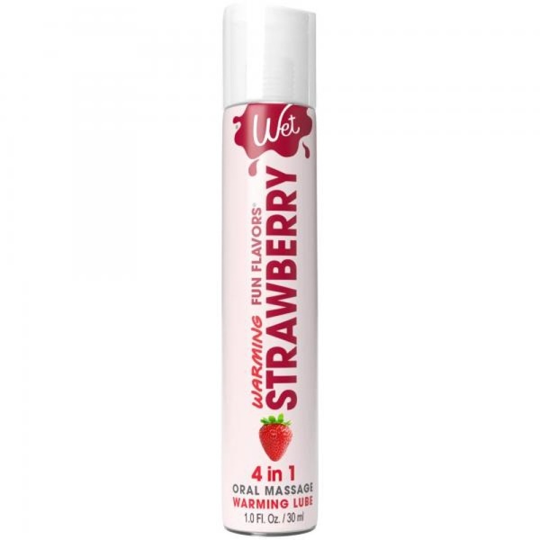 Лубрикант со вкусом клубники Wet Strawberry с согревающим эффектом, 30 мл , WT20442