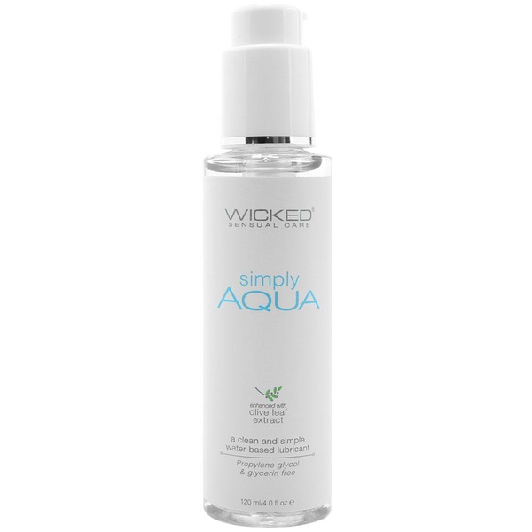 Лубрикант на водной основе WICKED SIMPLY AQUA 120ML , T252138