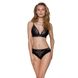 Трусики з широкою гумкою і мереживом Passion PS001 PANTIES L, black , SO4159