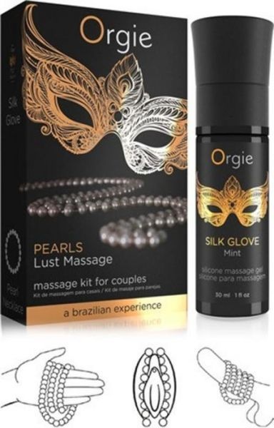 Набір для перлового масажу "PEARLS Lust Massage SET" Orgie , OR21241