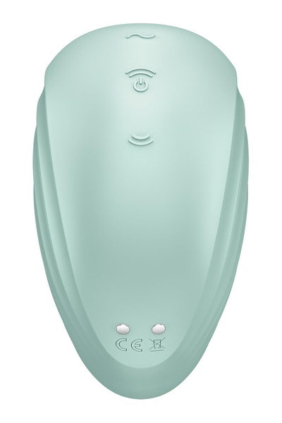 Вакуумний кліторальний стимулятор із вібрацією Satisfyer Pearl Diver mint, T360387