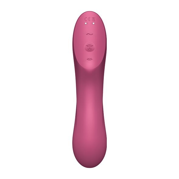 Вакуумний стимулятор із вібрацією Satisfyer Curvy Trinity 3 Red , SO6117 SO6117 фото