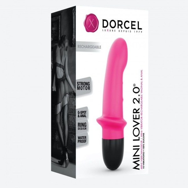 Вібратор Dorcel Mini Lover Magenta 2.0 перезаряджуваний, для точки G і масажу простати , SO3821 SO3821 фото