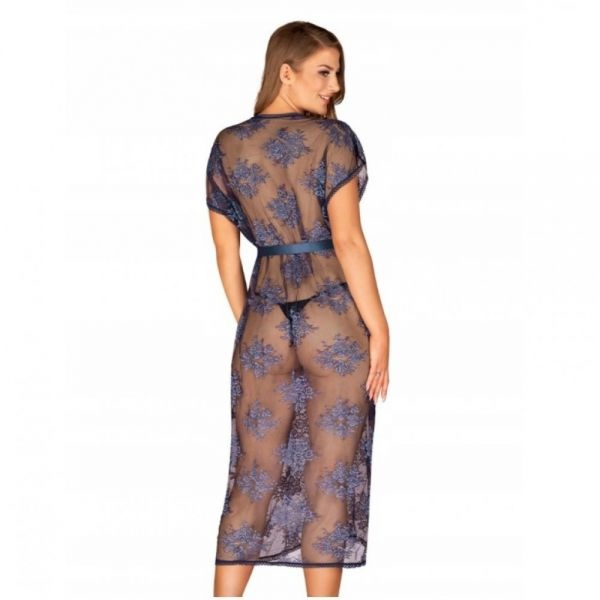 Мереживний халат OBSESSIVE - FLOWLACE PEIGNOIR L/XL , 410924