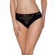 Трусики з широкою гумкою і мереживом Passion PS001 PANTIES M, black , SO4160