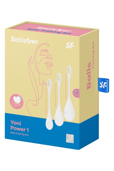 T360187 набір вагінальних кульок Satisfyer Yoni Power 1 White , T360187