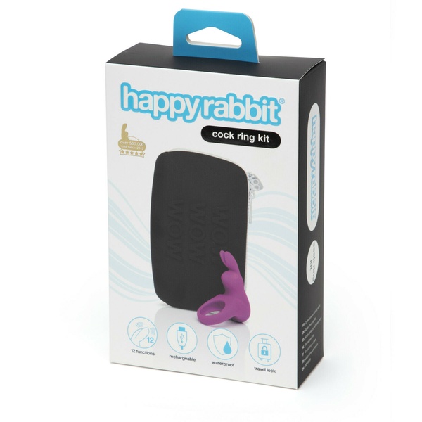 Эрекционное кольцо+сумочка для хранения Happy Rabbit Cock Ring Kit (2 Piece) , FS82545