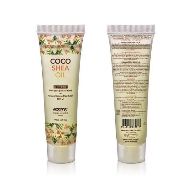 Органічна кокосова олія каріте (ши) для тіла EXSENS Coco Shea Oil 100 мл, сертифікат ECOCERT , SO3332 SO3332 фото