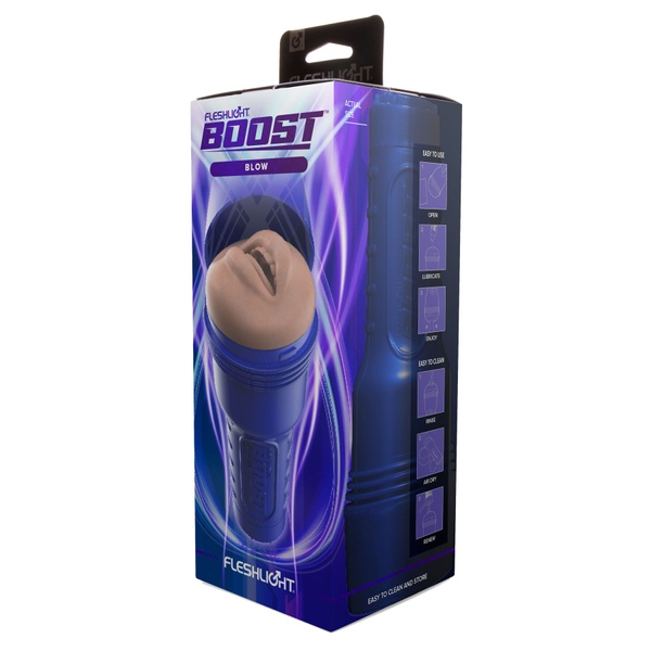 Мастурбатор-ротик Fleshlight Boost Blow, плавающие кольца Turbo Tech SO8154 SO8154 фото